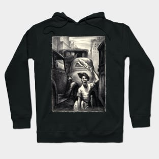 Newsboy in New York City 1938 by Carl G. Hill Hoodie